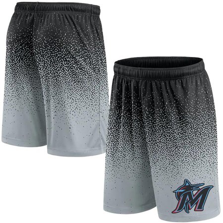 Miami Marlins Graduated Gray Shorts